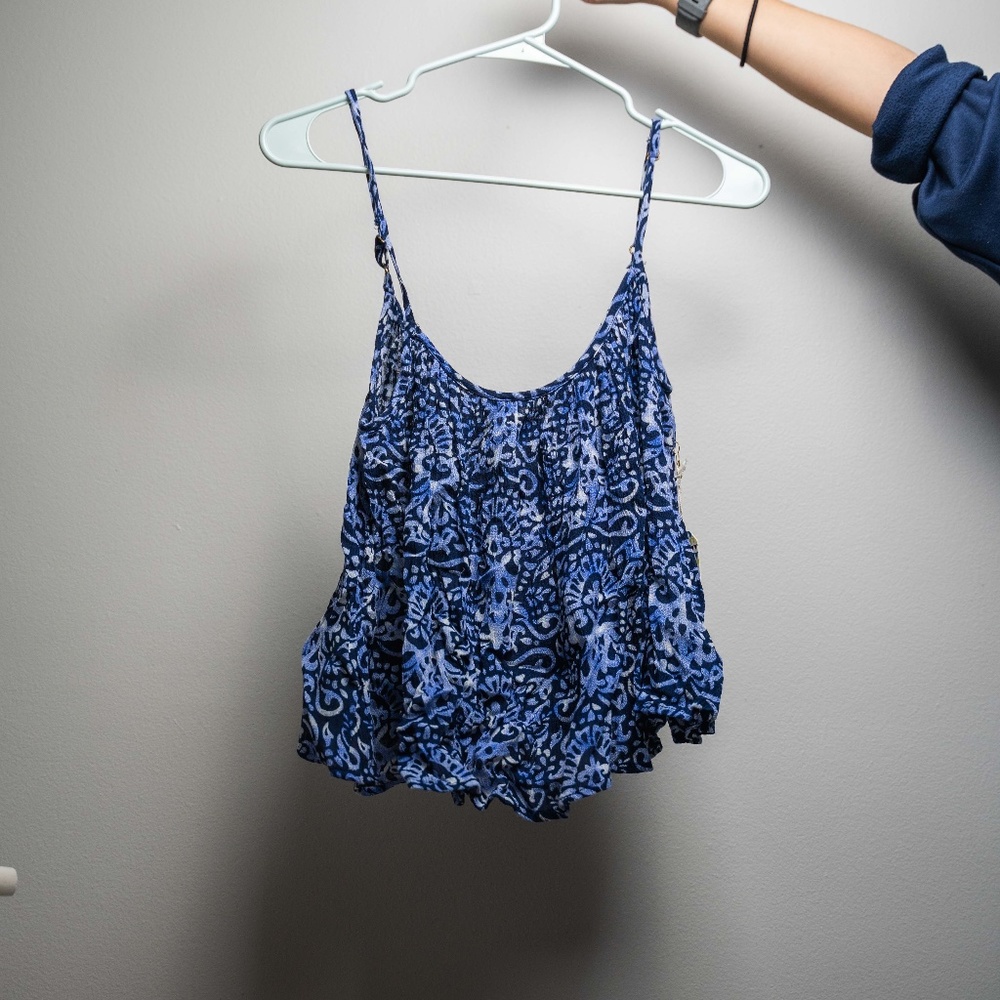 Cropped Ruffle Top